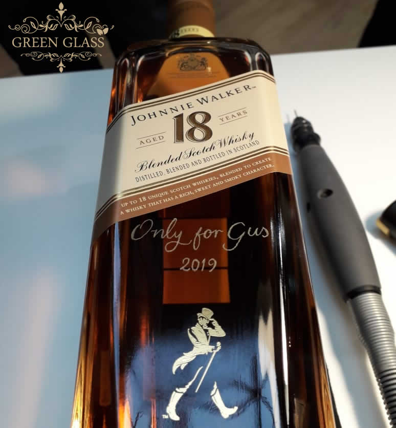 Botella de whisky Johnnie Walker