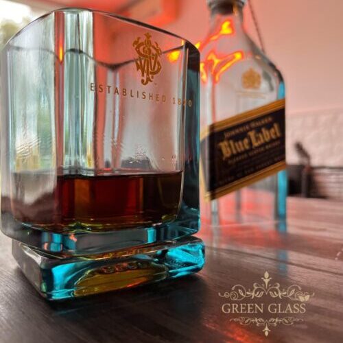 Bespoke Extreme II Johnnie Walker Blue Label Whisky Glass: The World's Best Artisanal Whisky Glass by Lanchi Green Glass